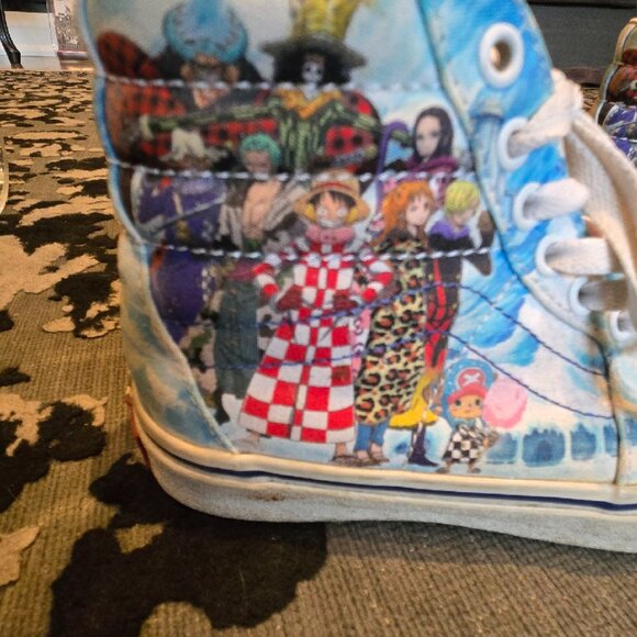 Vans One-Piece High Top Skate Shoes Size 4.5 Teen/Boy - Picture 2 of 5